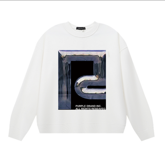 Purple Men's Long-Sleeve T-shirt Sweatshirt 1146