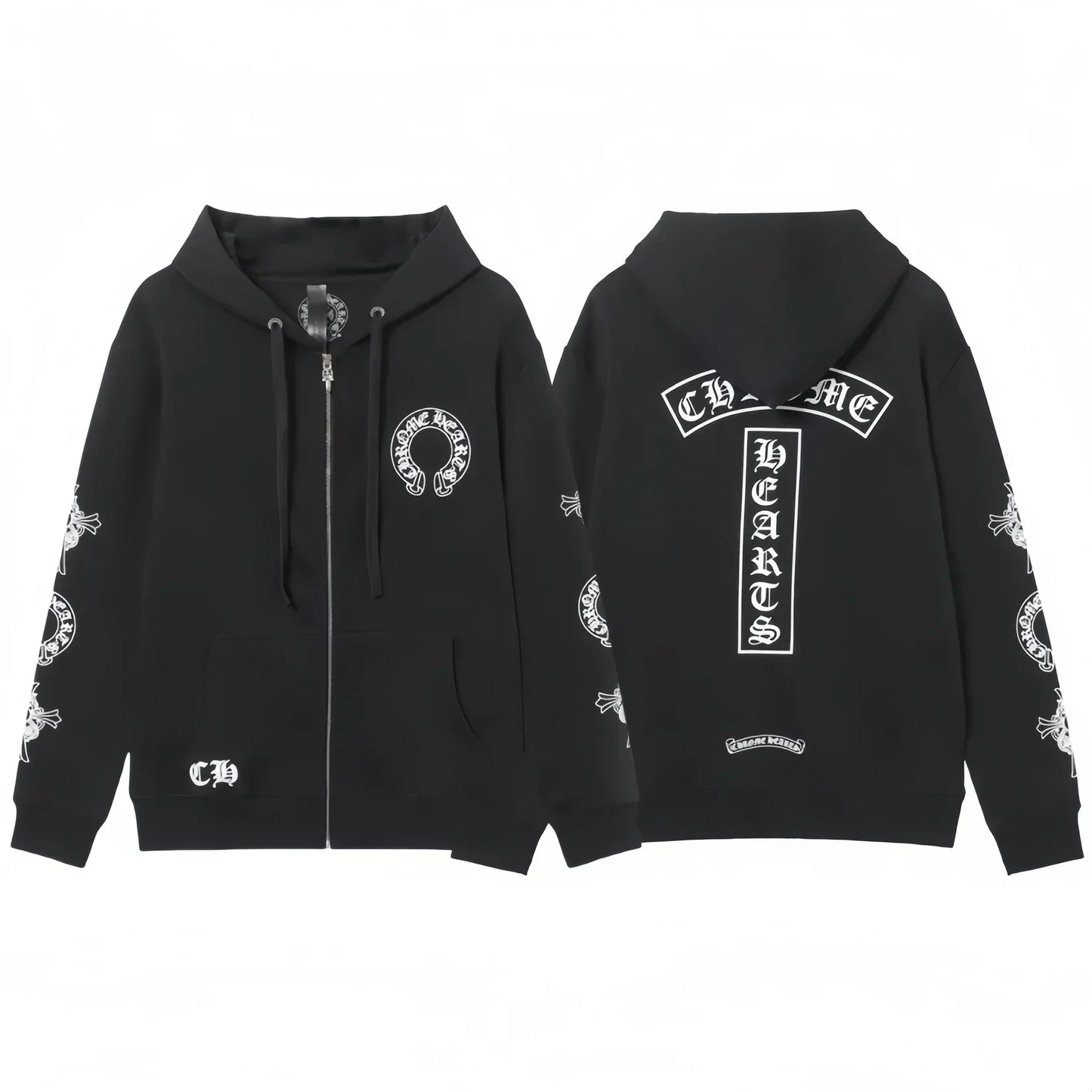 Chrome Hearts Zip Up Hoodie 851
