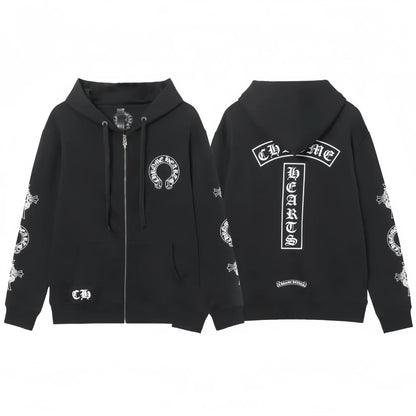 Chrome Hearts Zip Up Hoodie 851