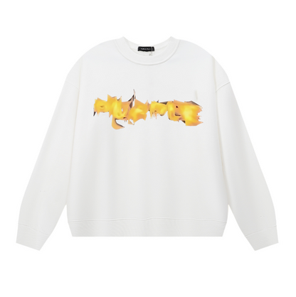 Purple Men's Long-Sleeve T-shirt Sweatshirt 1135