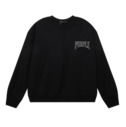 Purple  Men's Long-Sleeve T-shirt Sweatshirt 1152