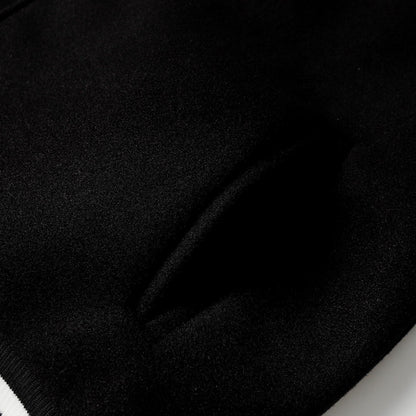 Chrome Hearts Varsity Jacket - Black White Gothic Baseball Coat 2206