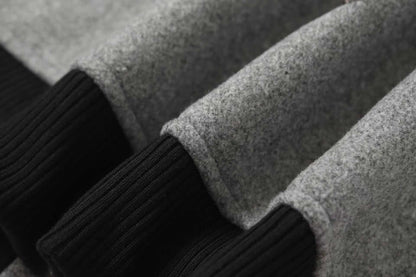 Chrome Hearts Multi Cross Varsity Jacket - Grey Black Street Jacket 2215