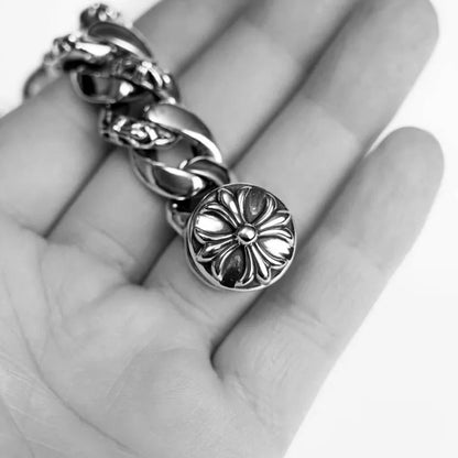 Chrome Hearts DAGGER ID FANCY LINK CLIP BRACELET -6